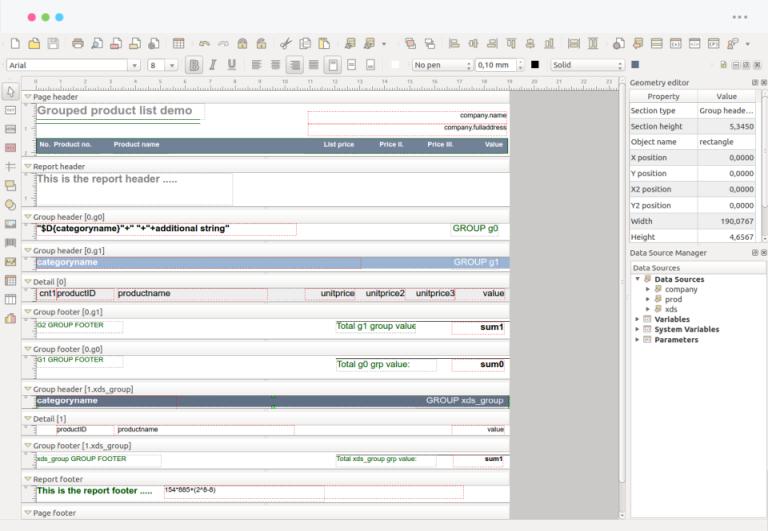 NCReport Qt Report Generator Library & Report Designer